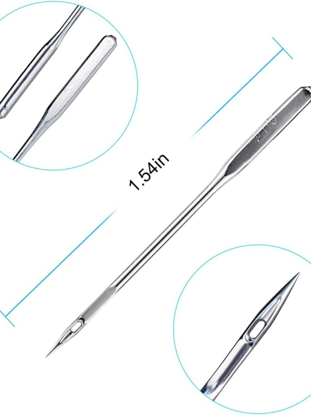 Durable Universal Sewing Needles - Complete 50 PCS Set with Storage Tubes - Picture 3 of 7